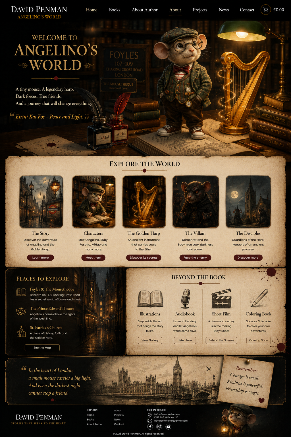 Angelino's World page master artwork