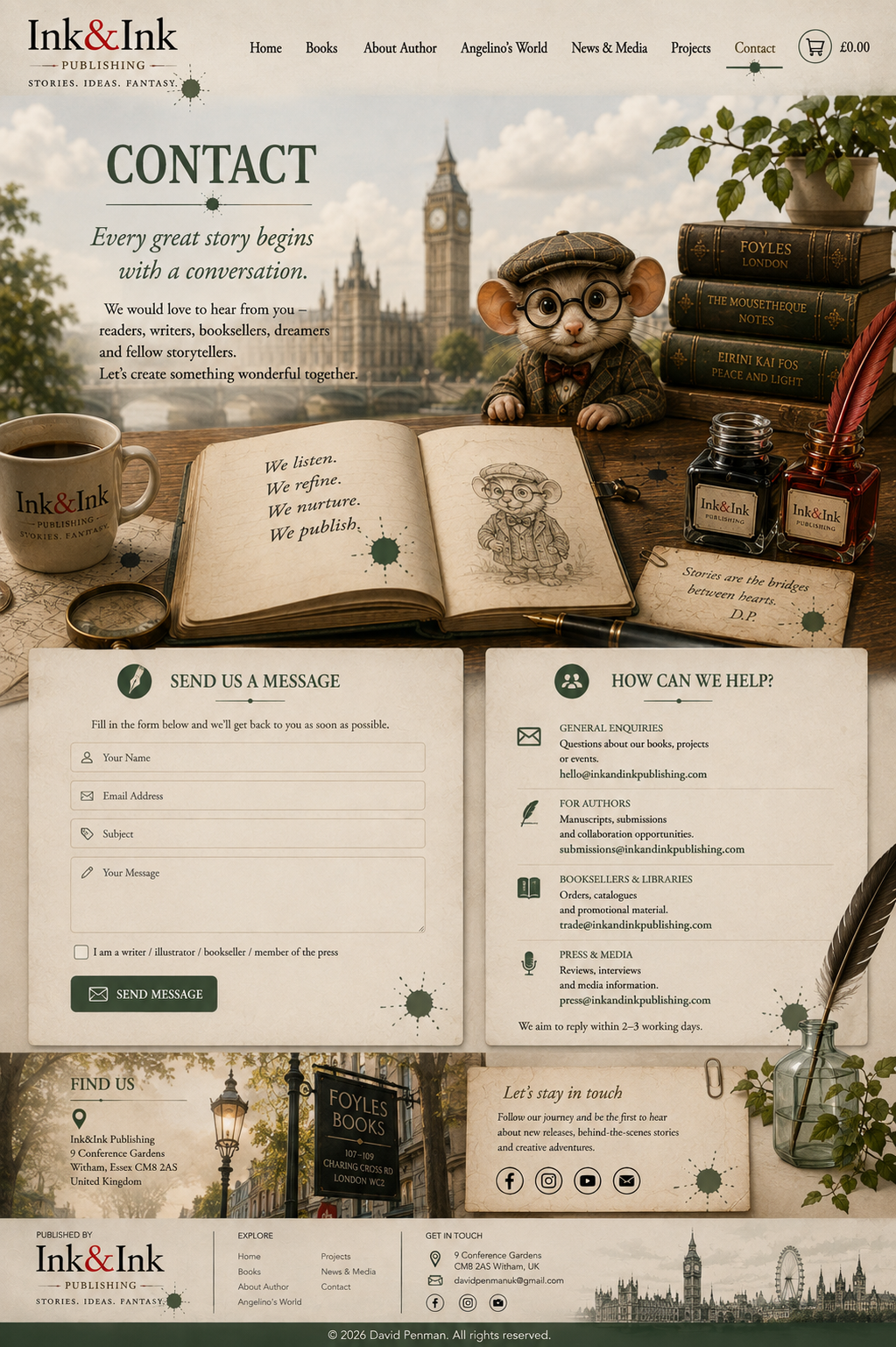 Contact page master artwork