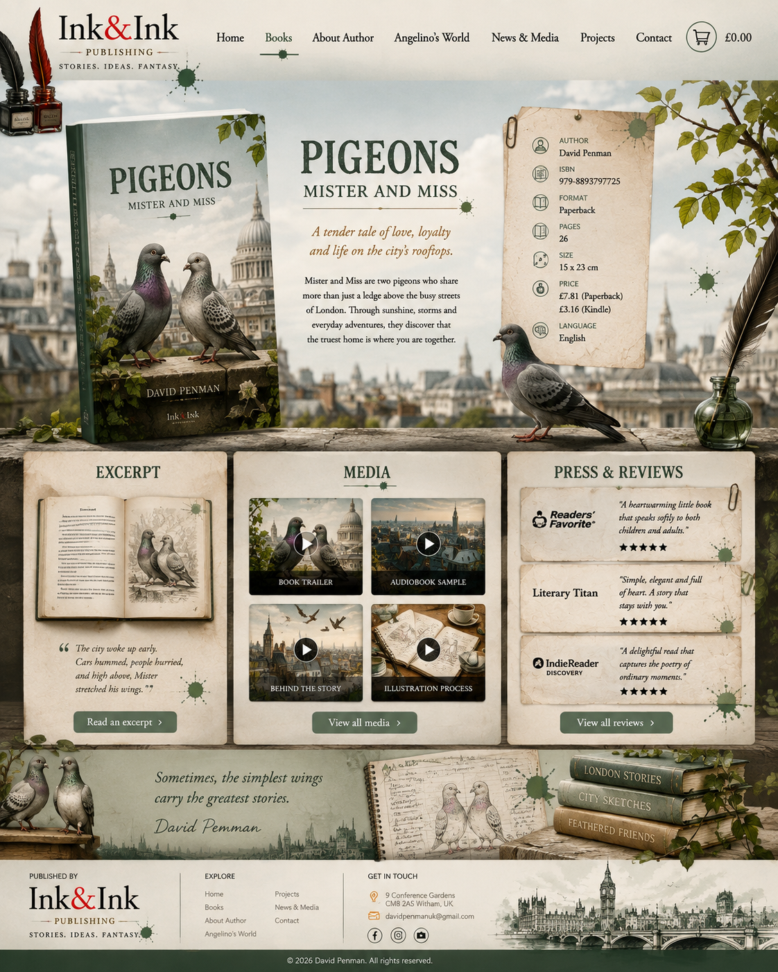 Pigeons — Mister and Miss page master artwork